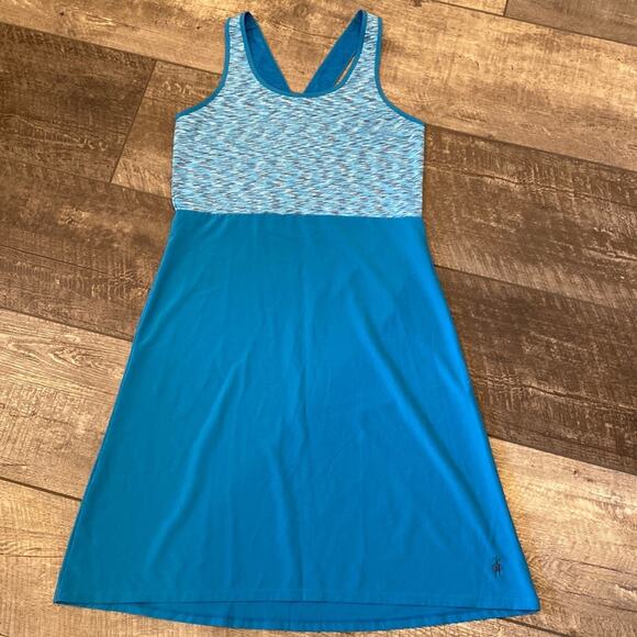 NWOT Smartwool Willow Glacier Blue Merino Wool Dress S - Picture 3 of 13